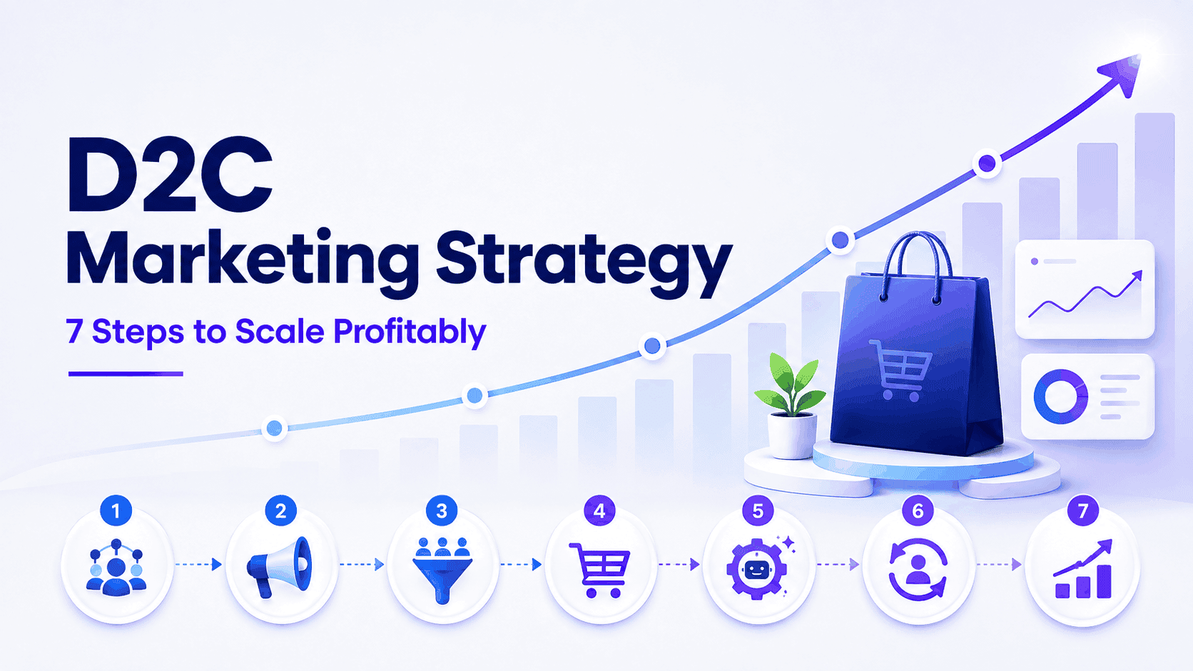 Seven-step D2C marketing strategy framework for profitable brand growth