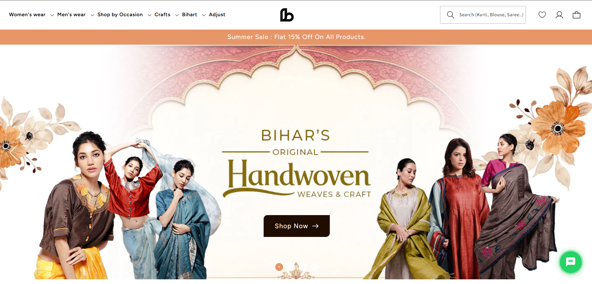 Bihart website screenshot
